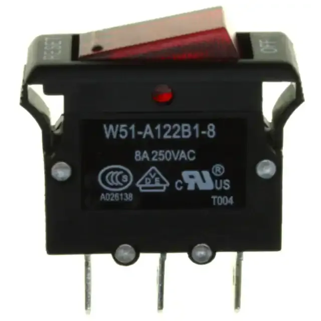 W51-A122B1-8 (CIR BRKR THRM 8A 250VAC 50VDC)