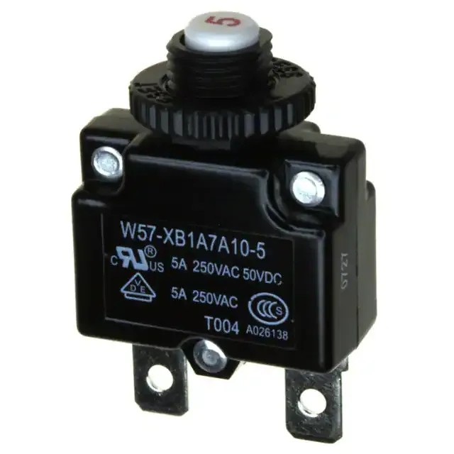 W57-XB1A7A10-5 (CIR BRKR THRM 5A 250VAC)