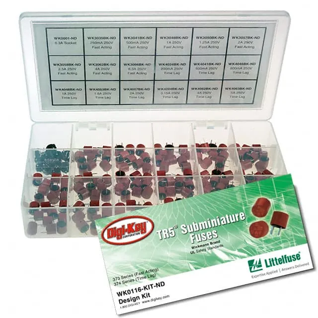 WK0116-KIT (FUSE KIT BRD MNT 0.2-6.3A 185PC)