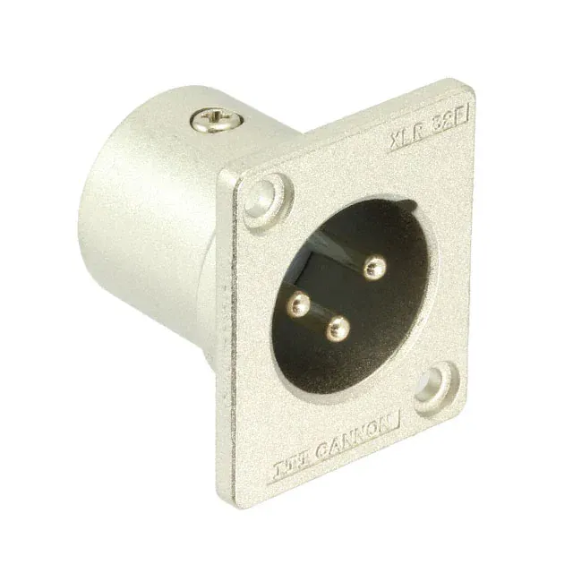 XLR332F77 (CONN RCPT MALE XLR 3POS SLDR CUP)