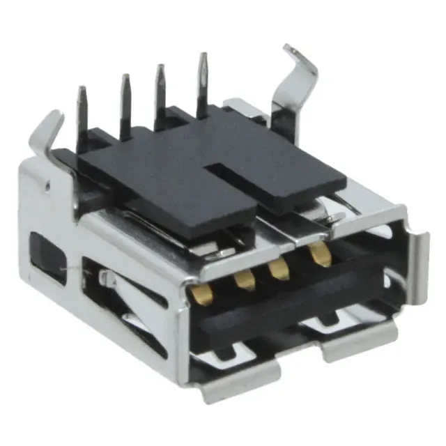 XM7A-0442 (CONN USB 1A 30VAC R/A BLACK)