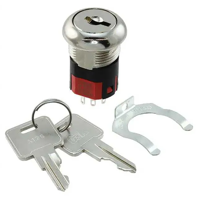 Y1001U2C203DQ (SWITCH KEYLOCK 3POS SP3T 4A 125V)