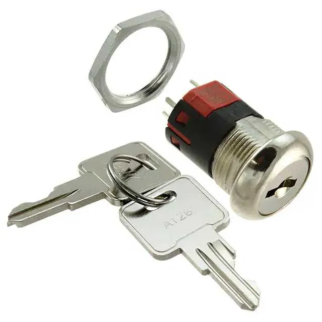 Y1011U2C202NQ (SWITCH KEYLOCK 2POS SPDT 4A 125V)