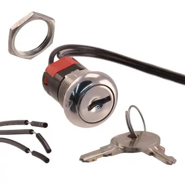 Y1011U2C2WCNQE (SWITCH KEYLOCK 2POS SPDT 4A 125V)