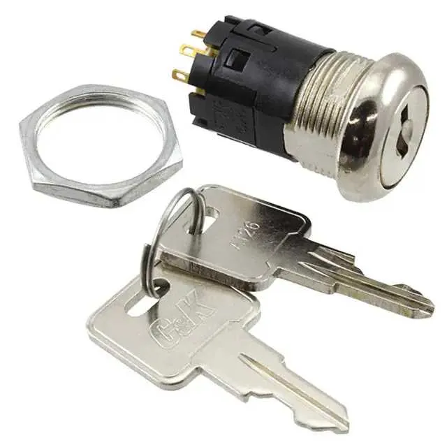 Y1907U2C207NG (SWITCH KEYLOCK 3POS SP3T 4A 125V)