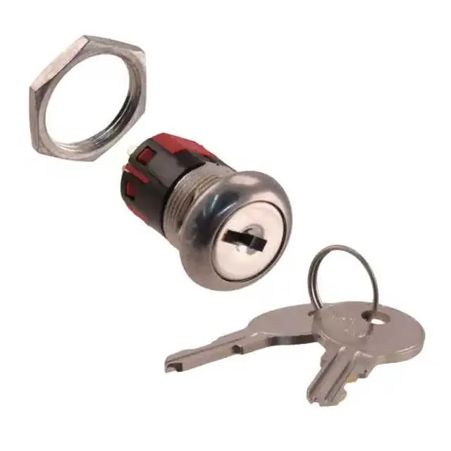Y201132C201NQ (SWITCH KEYLOCK 2POS DPDT 4A 125V)