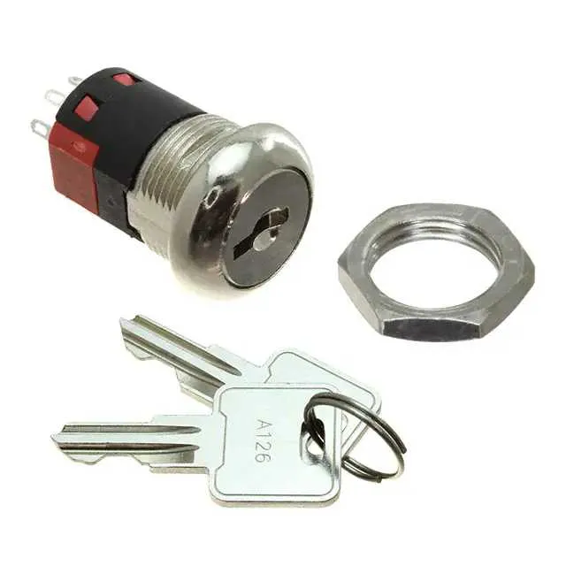 Y2011C2C203NQ (SWITCH KEYLOCK 2POS DPDT 4A 125V)
