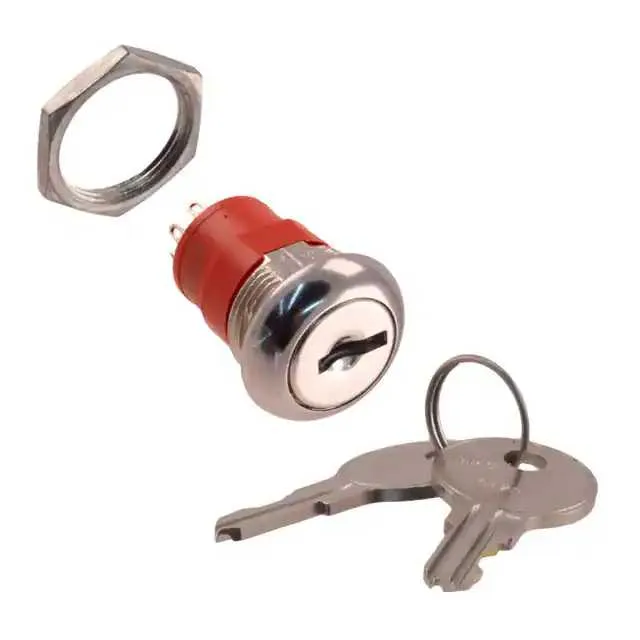 Y208122A203NQ (SWITCH KEYLOCK 2POS DPDT 4A 125V)