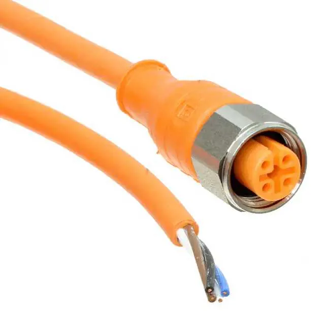 Y92ES12PVC4S5ML (M12 4W SUS CONN 5M STRAIGHT)