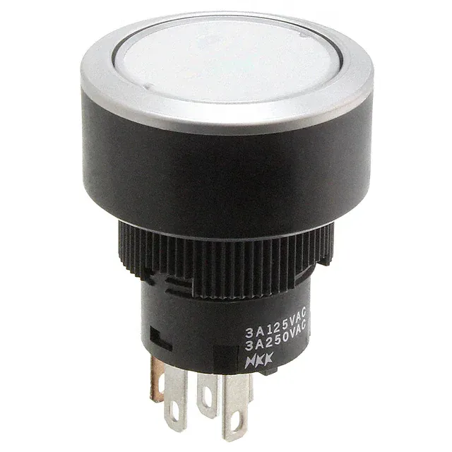 YB215CWCPW01-6B-JS (SWITCH PUSHBUTTON SPDT 3A 125V)