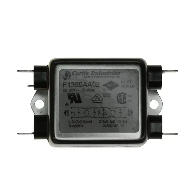 F1399AA02 (LINE FILTER 250VAC 2A CHASS MNT)