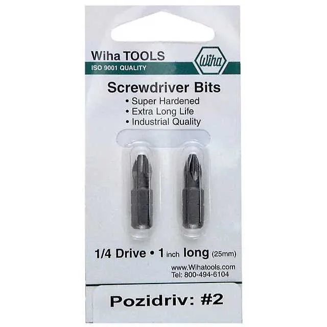 71252 (BIT POZIDRIV SZ2 0.98 2/PK")