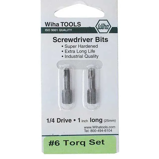 71957 (BIT TORQ-SET SZ6 0.98 2/PK")
